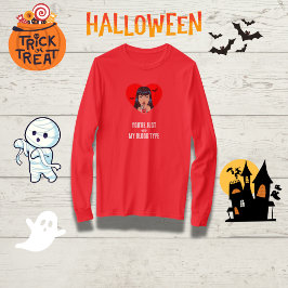 Camiseta "Você não é meu tipo de sangue" Vampiro engraçado