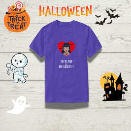 Camiseta "Você não é meu tipo de sangue" Vampiro engraçado