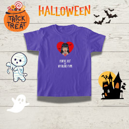 Camiseta "Você não é meu tipo de sangue" Vampiro engraçado