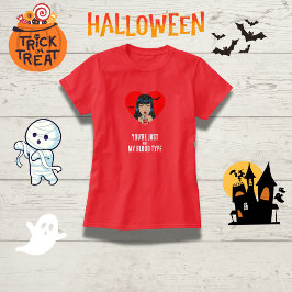 Camiseta "Você não é meu tipo de sangue" Vampiro engraçado