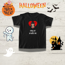 Camiseta "Você não é meu tipo de sangue" Vampiro engraçado