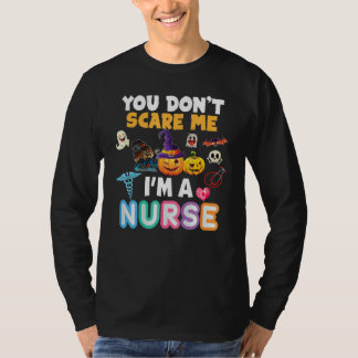 Camiseta Você Não Me Assusta Eu Sou Uma Enfermeira O Hallow