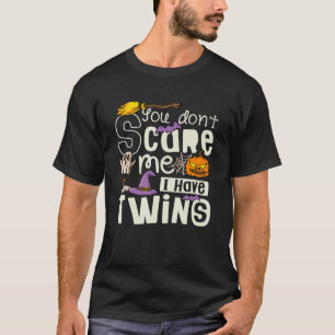 Camiseta Você não me assusta Eu tenho duas filhas Mãe Chr