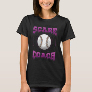 Camiseta Você não me assusta Eu treino Meninas Beisebol