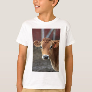 Camiseta Você não me pensa é vaca bonito do jérsei