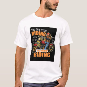 Camiseta Você não pára de andar em Vintage Biker Tee