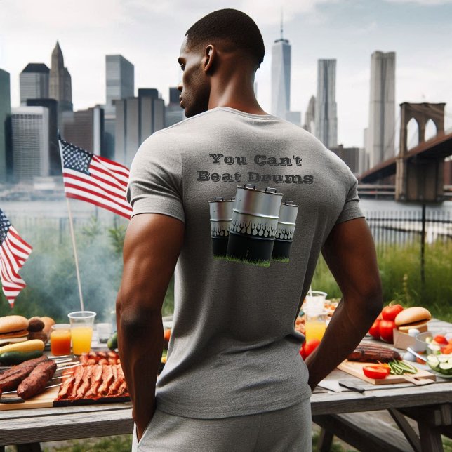 Camiseta Você Não Pode Beber CHURRASCOS De Tambores (Criador carregado)