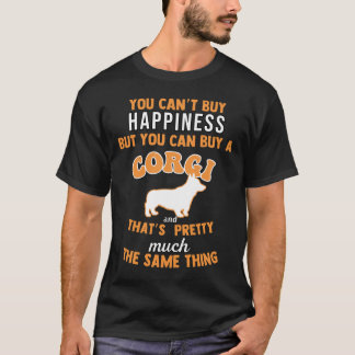 Camiseta Você Não Pode Comprar Felicidade Comprar Um Corgi 