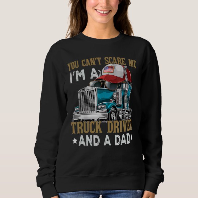 Camiseta Você não pode me assustar Eu sou um motorista de c (Frente)