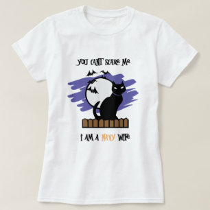 Camiseta Você não pode me assustar... eu sou uma esposa Mar