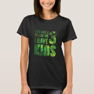 Camiseta Você Não Pode Me Assustar Eu Tenho 3 Filhos Pai Pa