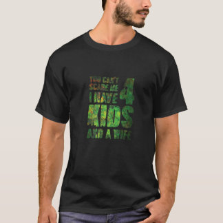 Camiseta Você Não Pode Me Assustar Eu Tenho 4 Filhos E Uma 