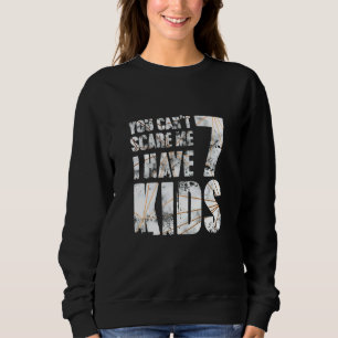 Camiseta Você Não Pode Me Assustar Eu Tenho 7 Crianças Ador