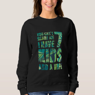 Camiseta Você Não Pode Me Assustar Eu Tenho 7 Crianças E Um