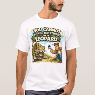 Camiseta Você Não Pode Mudar as Listras de um Leopardo
