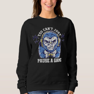 Camiseta Você Não Pode Simplesmente Pausar Um Jogo Video Ga