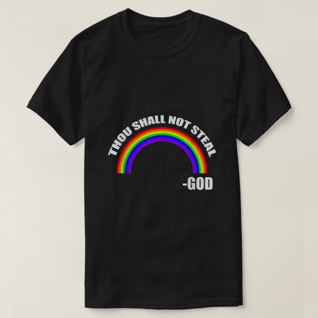 Camiseta Você Não Rouba Gods Rainbow (Frente do Design)