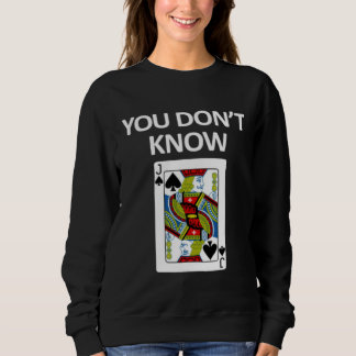 Camiseta Você Não Sabe Cartão de Jogar