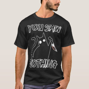 Camiseta Você Não Viu Nada Preto Assassinato De Sarcasmo