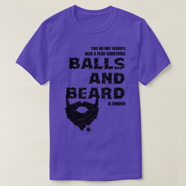 Camiseta você nem sempre precisa de um plano às vezes e bar (Frente do Design)