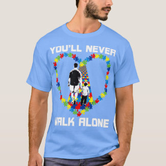 Camiseta Você nunca caminhará sozinho Excelente peças Quebr