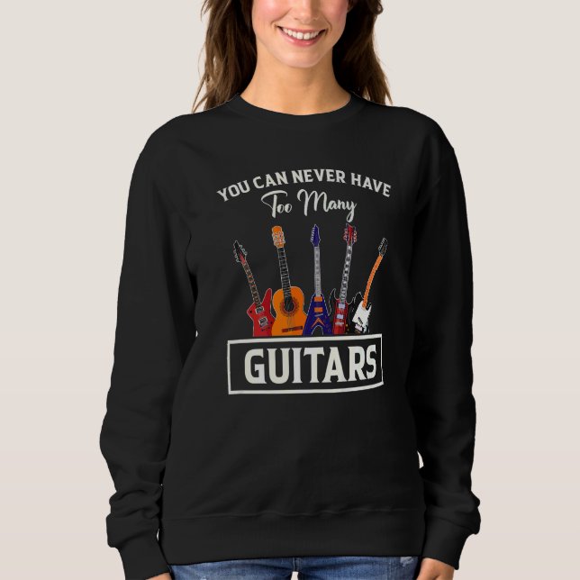 Camiseta Você Nunca Pode Ter Muitas Guitarras (Frente)