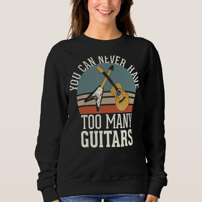 Camiseta Você Nunca Pode Ter Muitas Guitarras (Frente)