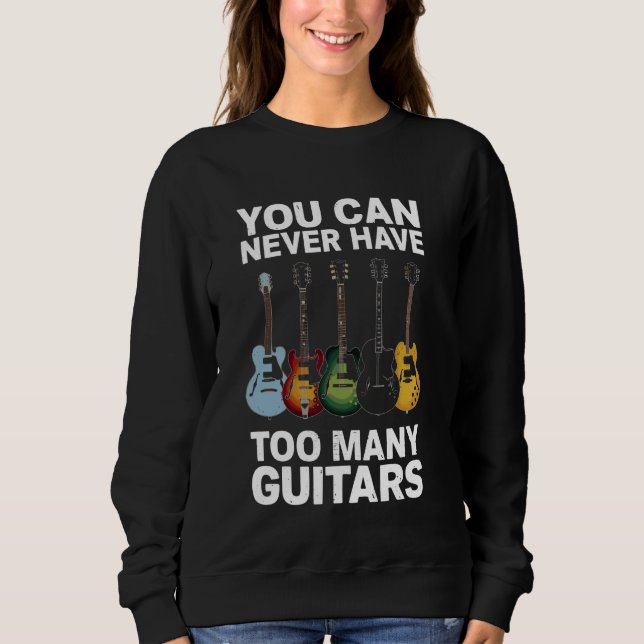Camiseta Você Nunca Pode Ter Muitas Guitarras - Violão Engr (Frente)