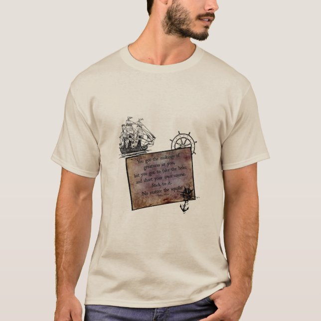 Camiseta Você obteve os fazeres da grandeza em você (Frente)