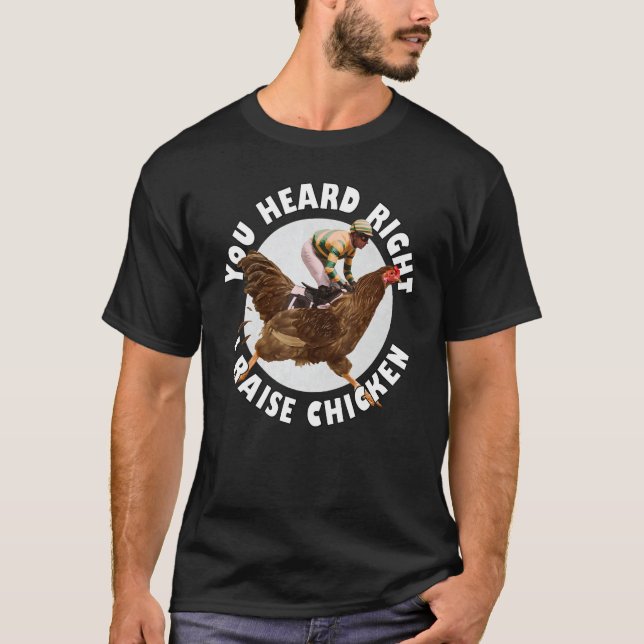 Camiseta Você Ouviu Bem  Eu Crio Frango    Criação de Frang (Frente)