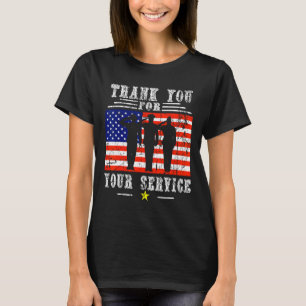 Camiseta Você Para Seus Serviços Patriótico - Dia Dos Veter