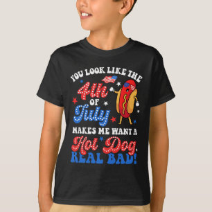 Camiseta Você Parece O 4º De Julho Cachorro Quente Real D A
