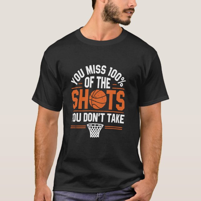 Camiseta Você Perde Dos Tiros Que Não Tenta Atingir Quadra  (Frente)