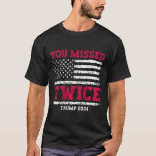 Camiseta Você Perdeu Duas Vezes Tentativa de Inação de Trum