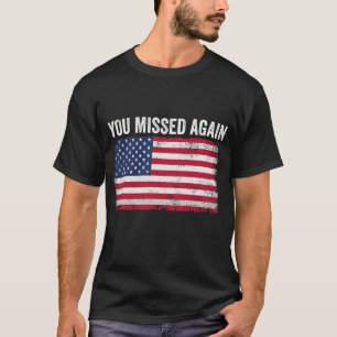 Camiseta Você Perdeu Novamente Vintage American Flag Patrio