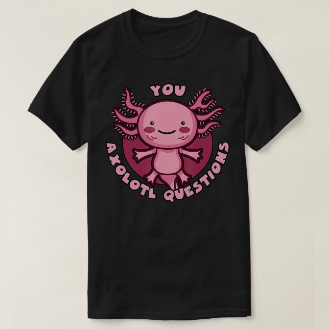 Camiseta Você Pergunta Tudo Salamander Cute Aolotl (Frente do Design)