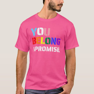Camiseta Você Pertence Mês do Orgulho Gay Aliado Lgbtq Lésb