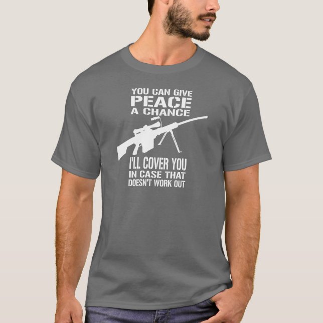 Camiseta Você pode dar a paz uma possibilidade… (Frente)