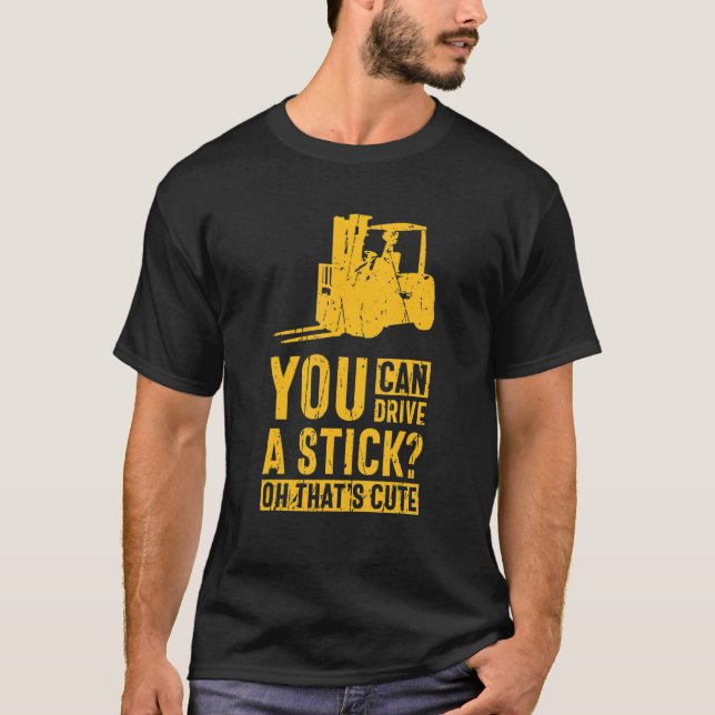 Camiseta Você pode dirigir um palito Oh isso é uma bela emp (Frente)