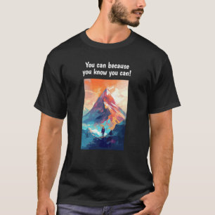 Camiseta Você pode (escuro) Camisa-T