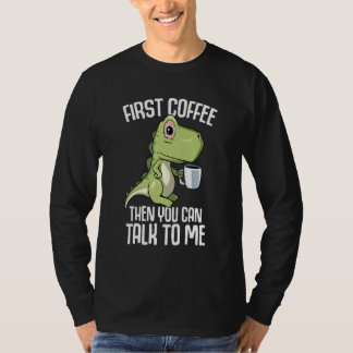 Camiseta Você pode falar comigo, mas primeiro Café