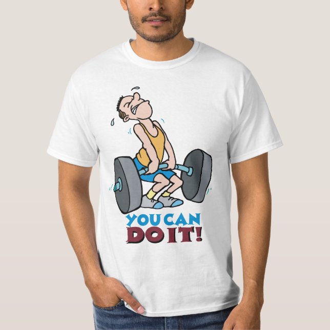 Camiseta Você pode fazê-lo - jogo de palavra (Frente)
