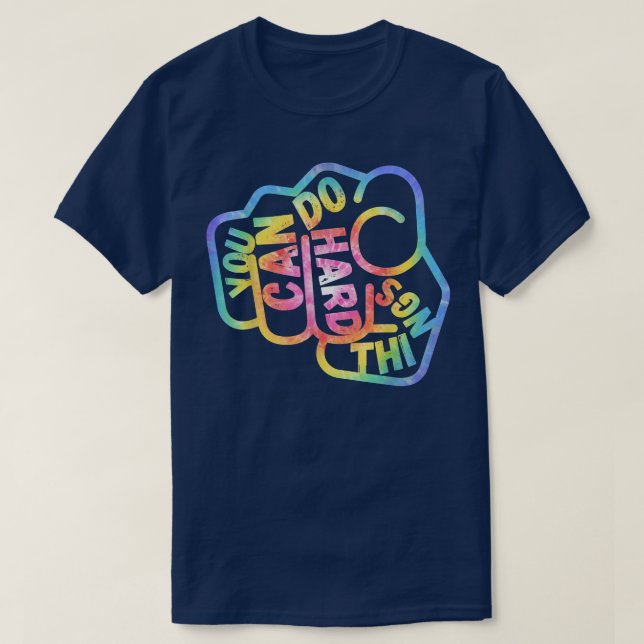 Camiseta Você pode fazer coisas Duros Homens LGBT Motivacio (Frente do Design)