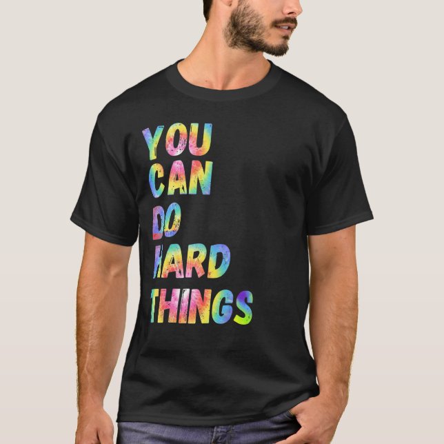 Camiseta Você Pode Fazer Coisas Duros Orgulha Ally Rainbow  (Frente)