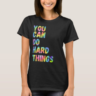 Camiseta Você Pode Fazer Coisas Duros Orgulha Ally Rainbow 