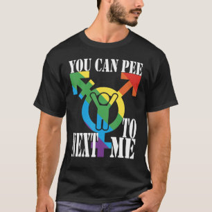 Camiseta Você pode fazer xixi perto de mim, mulher macho bi