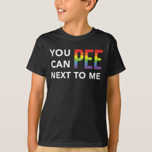 Camiseta Você pode fazer xixi perto de mim Orgulho gay T-Sh