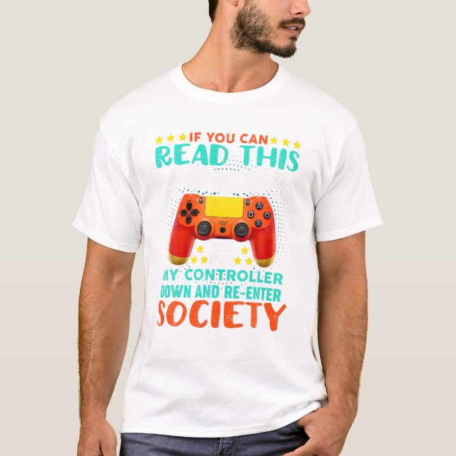 Camiseta Você Pode Ler Este Vídeo Engraçado (Frente)