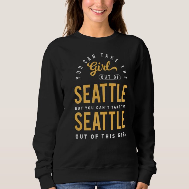 Camiseta Você Pode Levar A Menina De Seattle Washington Ho (Frente)
