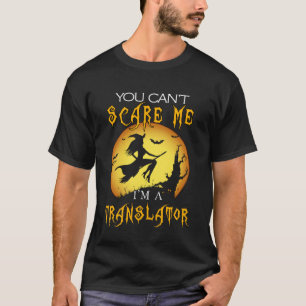 Camiseta Você pode me assustar eu sou tradutor Halloween Co